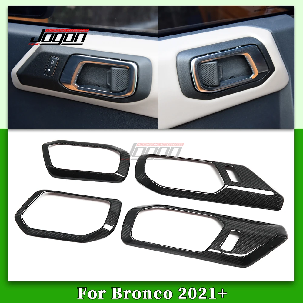 4 шт. Настоящее углеродное волокно для Ford Bronco 2021 2022 2023 наклейки на дверные ручки салона автомобиля внутренняя отделка Аксессуары
4 шт. Настоящее углеродное волокно для Ford Bronco 2021 2022 2023 наклейки на дверные ручки салона автомобиля внутренняя отделка Аксессуары