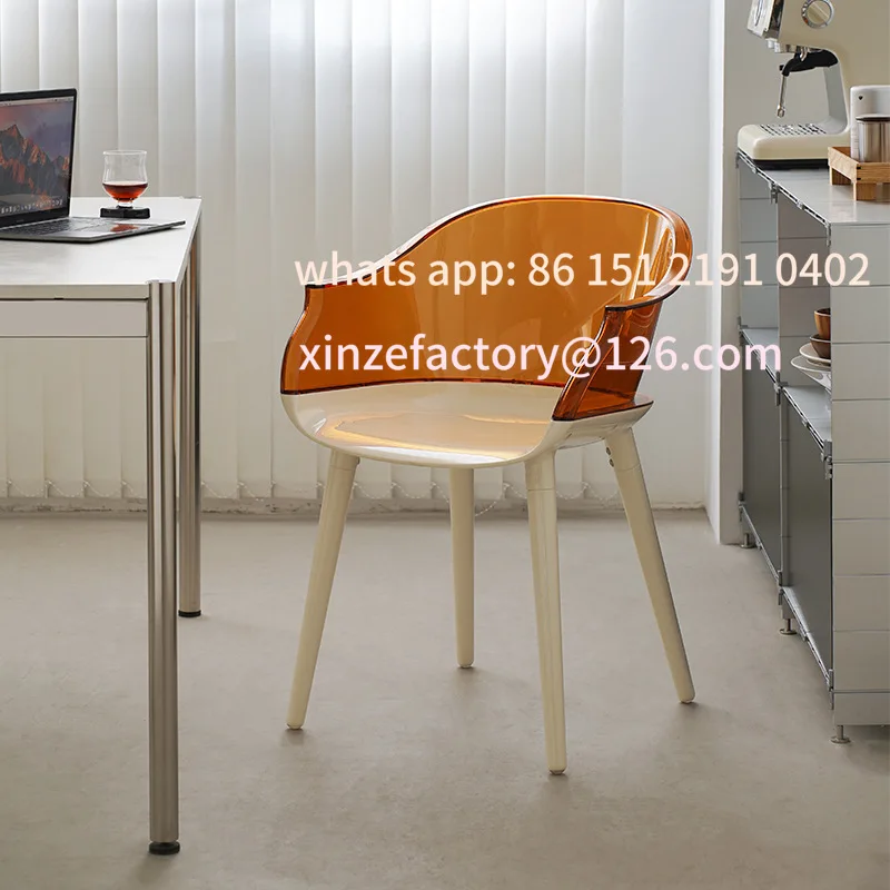 Customizable Nordic Creative Acrylic Light Luxury Transparent Dining Home Armrest Back Chair Casual Symbian Chair
Customizable Nordic Creative Acrylic Light Luxury Transparent Dining Home Armrest Back Chair Casual Symbian Chair