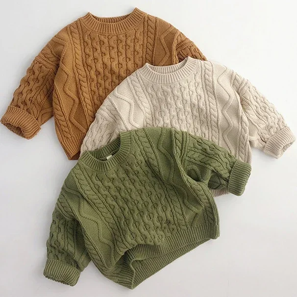 Baby Solid Pullover Tops Kids Thicken Soft Sweater Korean Style Children Clothing Autumn Spring Boys Girls Pullover Warm Sweater
Baby Solid Pullover Tops Kids Thicken Soft Sweater Korean Style Children Clothing Autumn Spring Boys Girls Pullover Warm Sweater