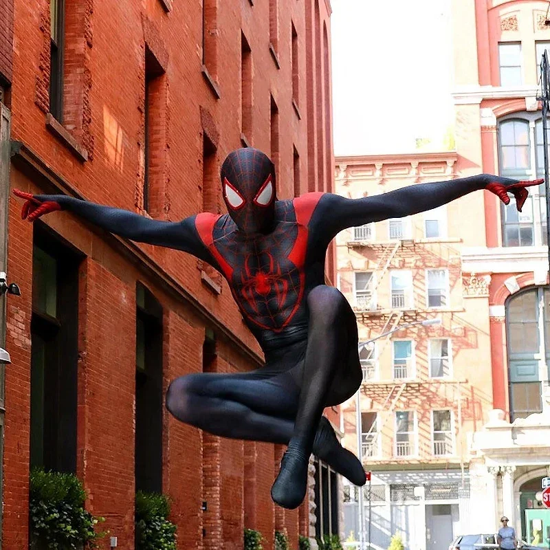 Into the Spider Verse Майлз Моралес Косплей Костюм на Хэллоуин Супергерой 3D печатный боди из спандекса Зентаи наряды для взрослых
Into the Spider Verse Майлз Моралес Косплей Костюм на Хэллоуин Супергерой 3D печатный боди из спандекса Зентаи наряды для взрослых