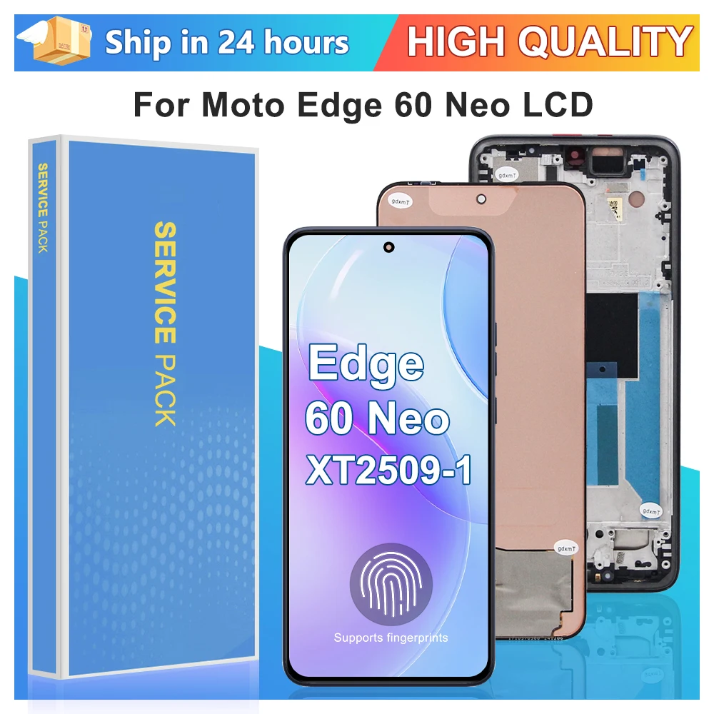 6.36''New AMOLED For Motorola Edge 60 Neo LCD XT2509-1 Display Touch Screen Digitizer Assembly For Moto Edge60 Neo LCD
6.36''New AMOLED For Motorola Edge 60 Neo LCD XT2509-1 Display Touch Screen Digitizer Assembly For Moto Edge60 Neo LCD