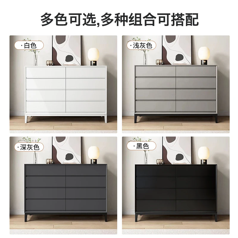 Furniture for small-sized apartments bedroom bedside cabinet, light luxury black, living room locker, wall drawer
Furniture for small-sized apartments bedroom bedside cabinet, light luxury black, living room locker, wall drawer