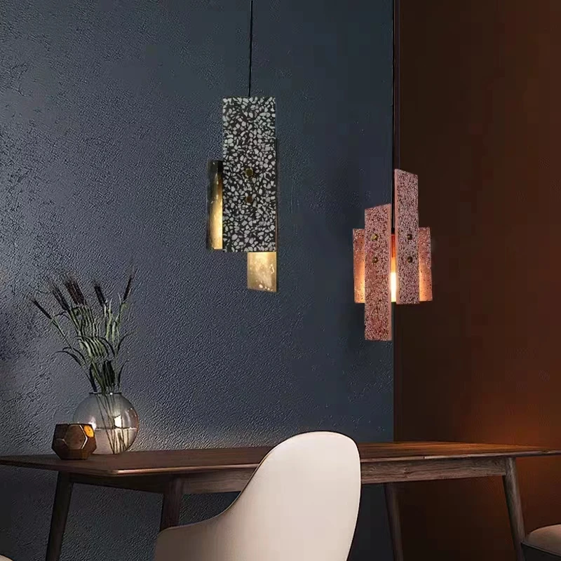 Terrazzo Art Deco Pendant Lights E27 Bulb Dining Room Kitchen Bar Lamp Black White Pink Stone Wire Length Adjustable
Terrazzo Art Deco Pendant Lights E27 Bulb Dining Room Kitchen Bar Lamp Black White Pink Stone Wire Length Adjustable