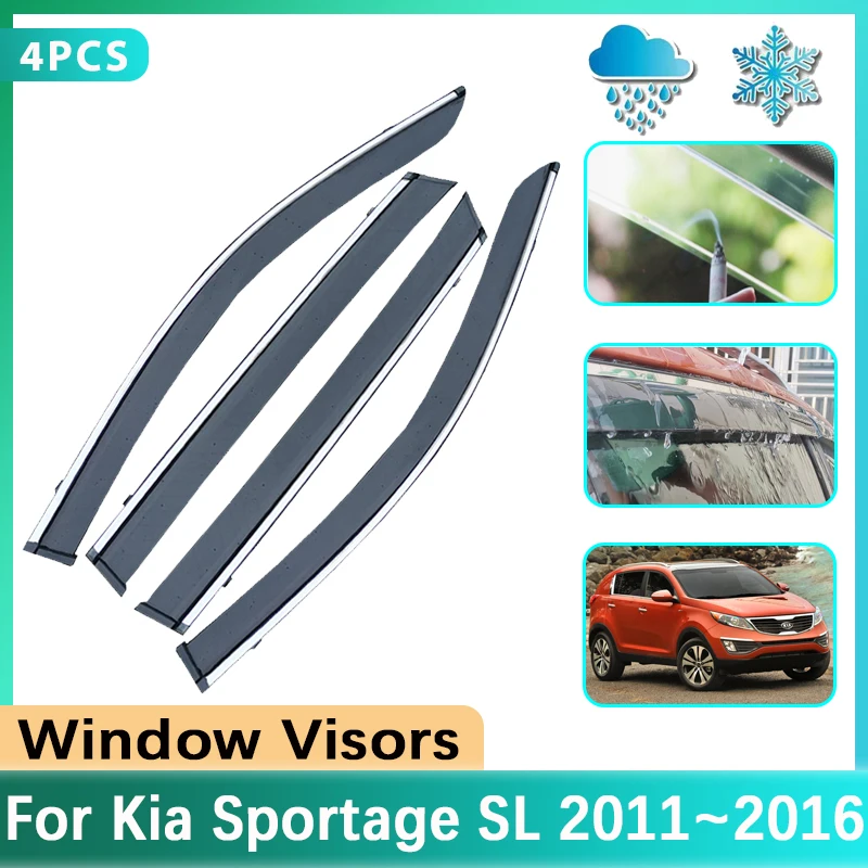 Дефлекторы для Kia Sportage SL 2011 2012 2013 2014 ~ 2016 автомобильные окна козырек Дождь дым солнце искусственное покрытие автомобильные аксессуары
Дефлекторы для Kia Sportage SL 2011 2012 2013 2014 ~ 2016 автомобильные окна козырек Дождь дым солнце искусственное покрытие автомобильные аксессуары