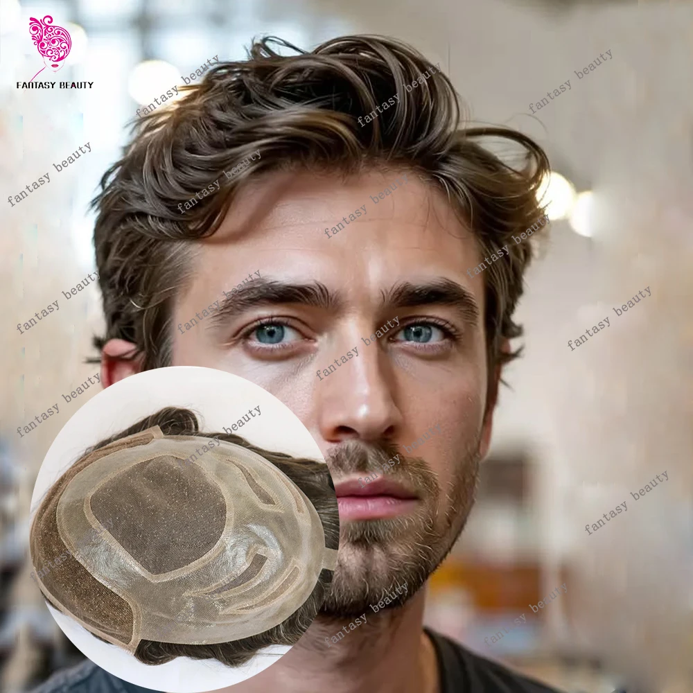Men Wigs Versalite Lace PU Male Hair Prosthesis Swiss Lace Front #550 Brown Grey Human Hair Indian System Wigs Natural Hairline
Men Wigs Versalite Lace PU Male Hair Prosthesis Swiss Lace Front #550 Brown Grey Human Hair Indian System Wigs Natural Hairline