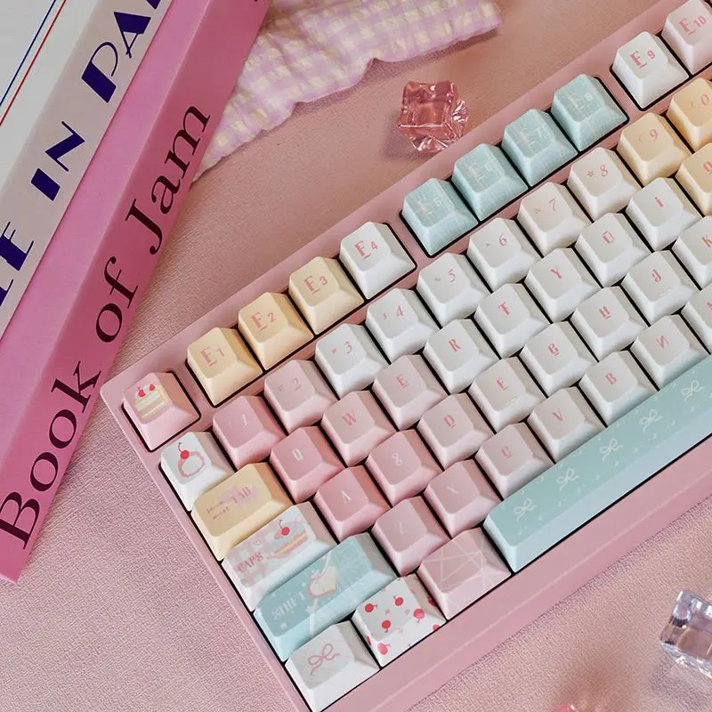Original pink milk dessert five sides hot sublimation cute MOA girl height mechanical keyboard PBT keycap original
Original pink milk dessert five sides hot sublimation cute MOA girl height mechanical keyboard PBT keycap original