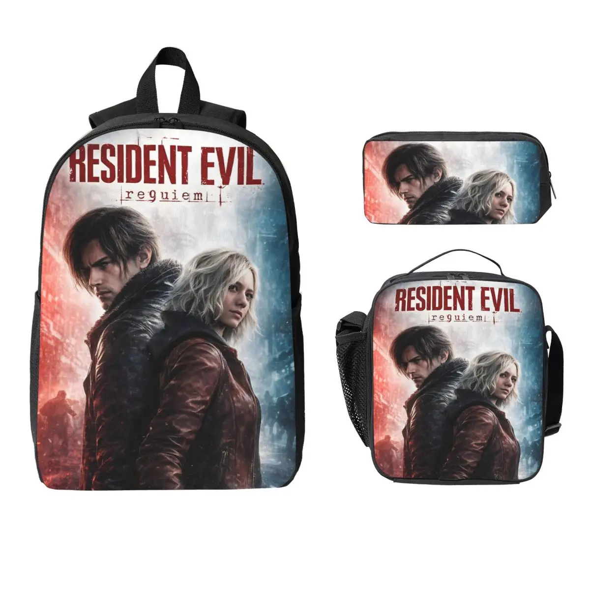 Residents Evils 9 Kids Backpack Lunch Box Pencil Boxes for Boys Girls Kindergarten Backpacks Schoolbag Bookbag Set
Residents Evils 9 Kids Backpack Lunch Box Pencil Boxes for Boys Girls Kindergarten Backpacks Schoolbag Bookbag Set