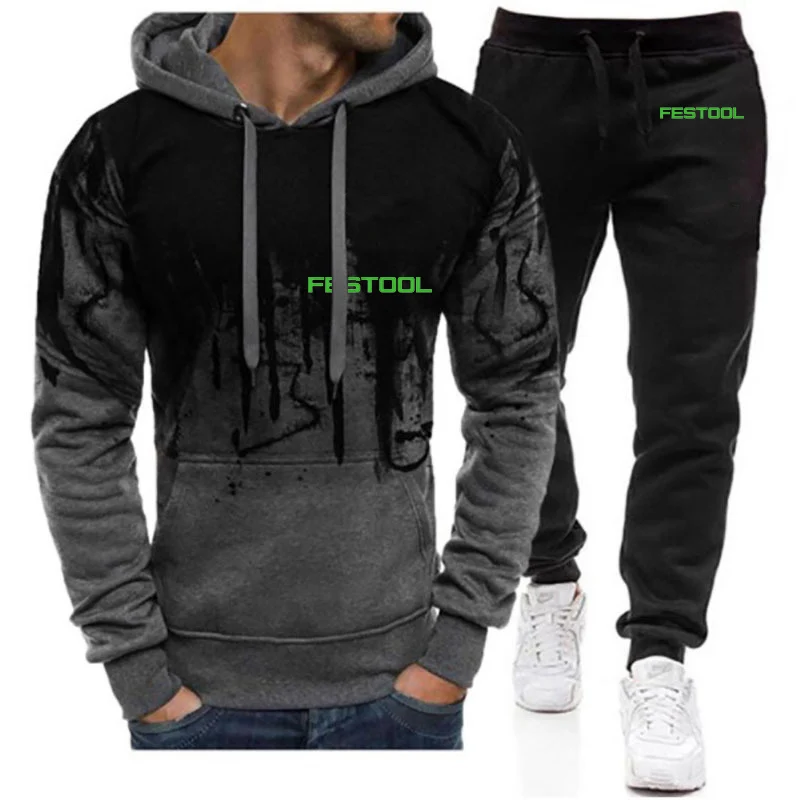 2024 New Festool Tools Men Spring and Autumn Printing Gradient Color Hooded Hoodies + Sweatpants Sports Comfortable Suit
2024 New Festool Tools Men Spring and Autumn Printing Gradient Color Hooded Hoodies + Sweatpants Sports Comfortable Suit