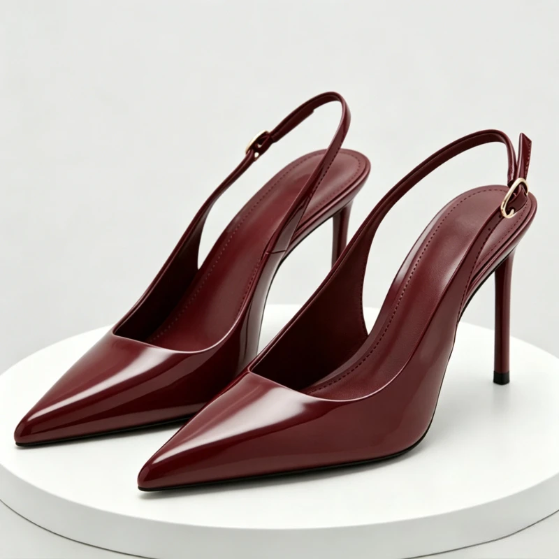 Luxury Designer Slingback Heels for Ladies Sexy Pointed Toe Patent Leather Heeled Sandals Summer Comfortable Office Formal Pumps
Luxury Designer Slingback Heels for Ladies Sexy Pointed Toe Patent Leather Heeled Sandals Summer Comfortable Office Formal Pumps