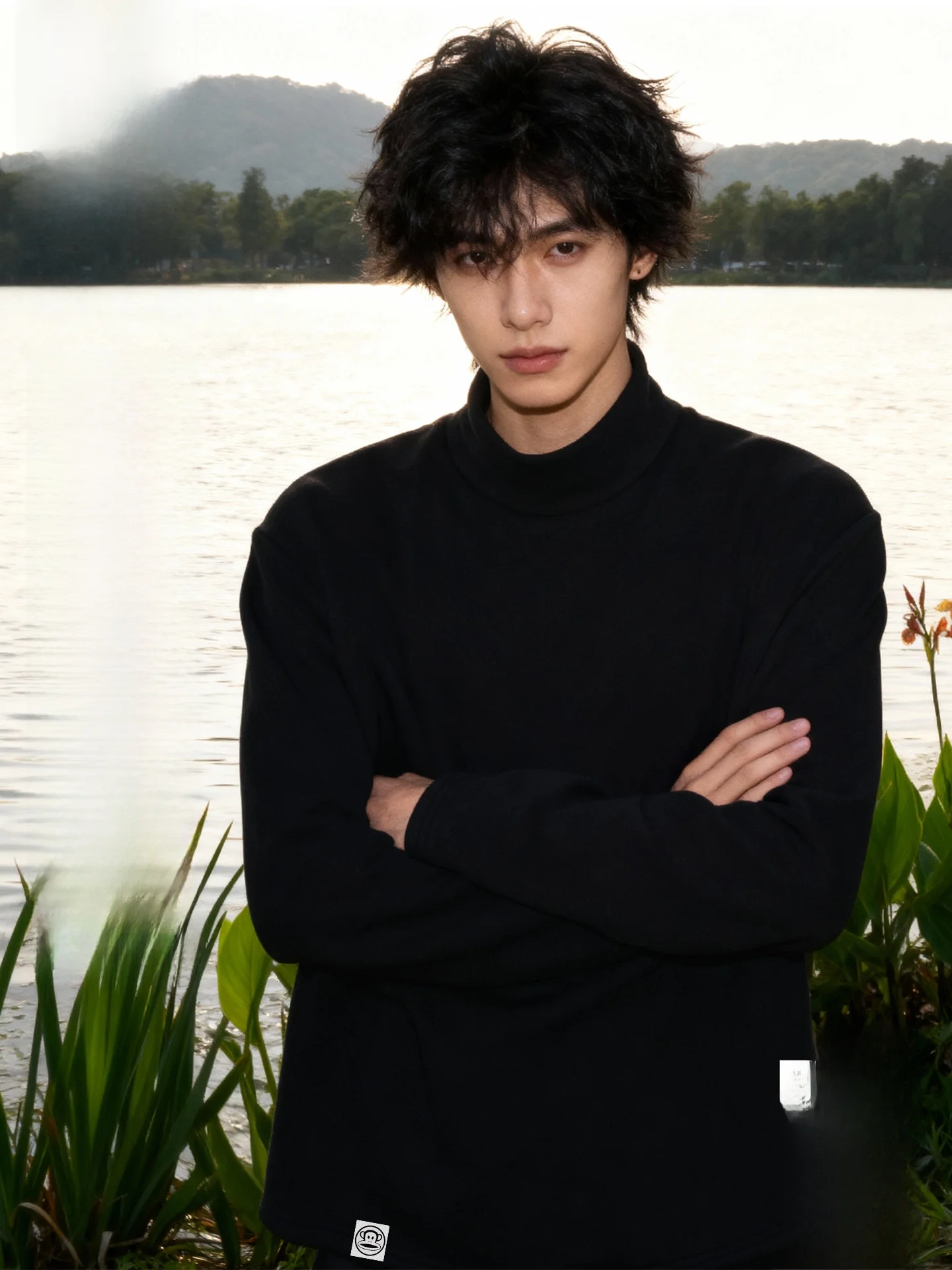 Double-Sided Fce Long Sve f-High Collar Men's T-irt Warm Bla Base Layer Monkey Print Casual Wear
Double-Sided Fce Long Sve f-High Collar Men's T-irt Warm Bla Base Layer Monkey Print Casual Wear