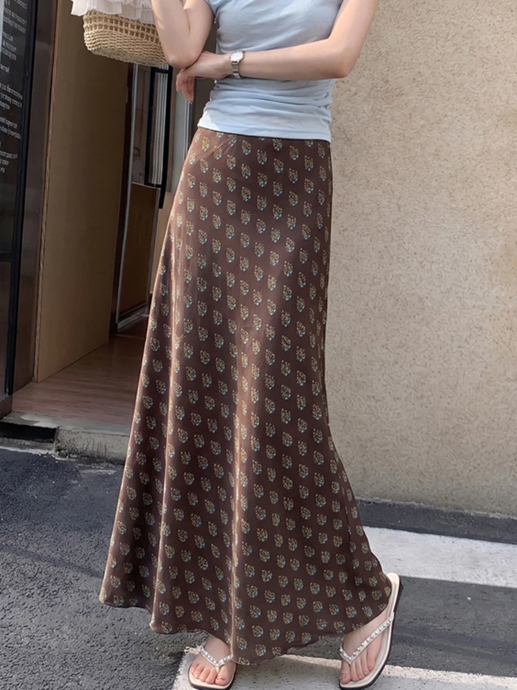 Beach Casual Long Skirt Women Summer Vintage Floral High Waist Trumpet Skirts Female Vacation Retro Striped Mermaid Skirt New
Beach Casual Long Skirt Women Summer Vintage Floral High Waist Trumpet Skirts Female Vacation Retro Striped Mermaid Skirt New