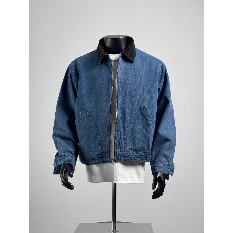 Мужская джинсовая куртка Waed Blue ort, американская ретро-слая, весенне-осенняя рабочая одежда Cleanfit Detroit, джерт свободного покроя из полиэстера...
Мужская джинсовая куртка Waed Blue ort, американская ретро-слая, весенне-осенняя рабочая одежда Cleanfit Detroit, джерт свободного покроя из полиэстера...
