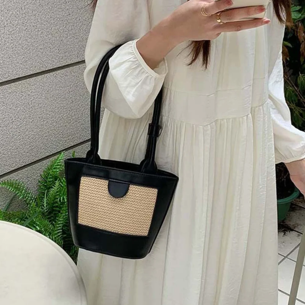 Ретро ПУ тканая сумка-ведро, дышащая, с защитой от брызг воды, женская сумка-ведро, большая вместительная соломенная сумка из полиэстера на каждый день
Ретро ПУ тканая сумка-ведро, дышащая, с защитой от брызг воды, женская сумка-ведро, большая вместительная соломенная сумка из полиэстера на каждый день