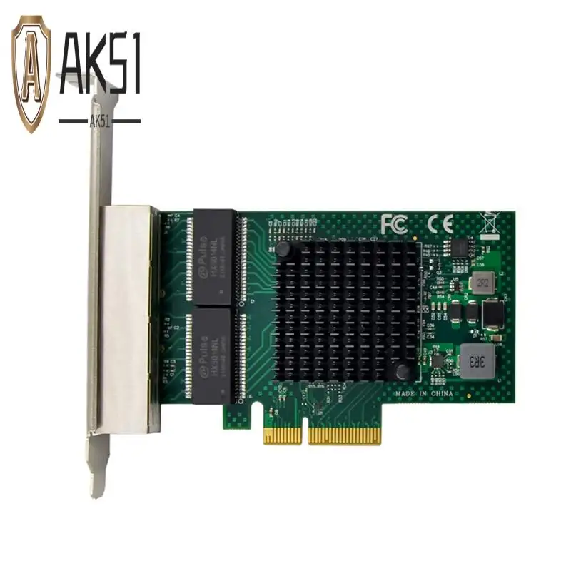 Сетевая карта AK51-Ethernet BCM5719 4-портовый серверный адаптер Gigabit Ethernet RJ45 Адаптер сетевой карты PCI-E
Сетевая карта AK51-Ethernet BCM5719 4-портовый серверный адаптер Gigabit Ethernet RJ45 Адаптер сетевой карты PCI-E