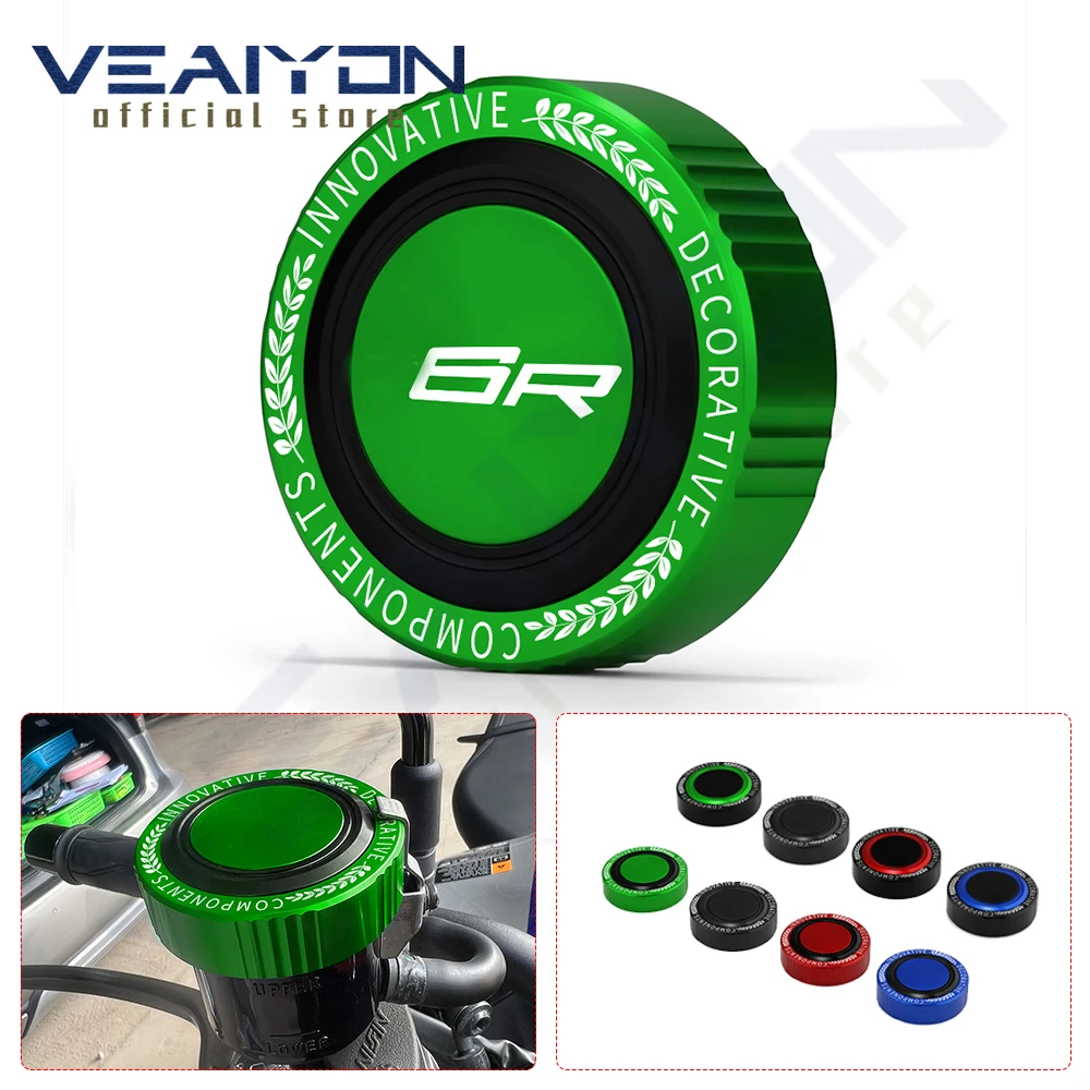 Motorcycle Accessories CNC Aluminum Cylinder Cover Front Brake Fluid Reservoir Cap For ZX636 2024 ninja ZX6R 2007-2023 2024
Motorcycle Accessories CNC Aluminum Cylinder Cover Front Brake Fluid Reservoir Cap For ZX636 2024 ninja ZX6R 2007-2023 2024