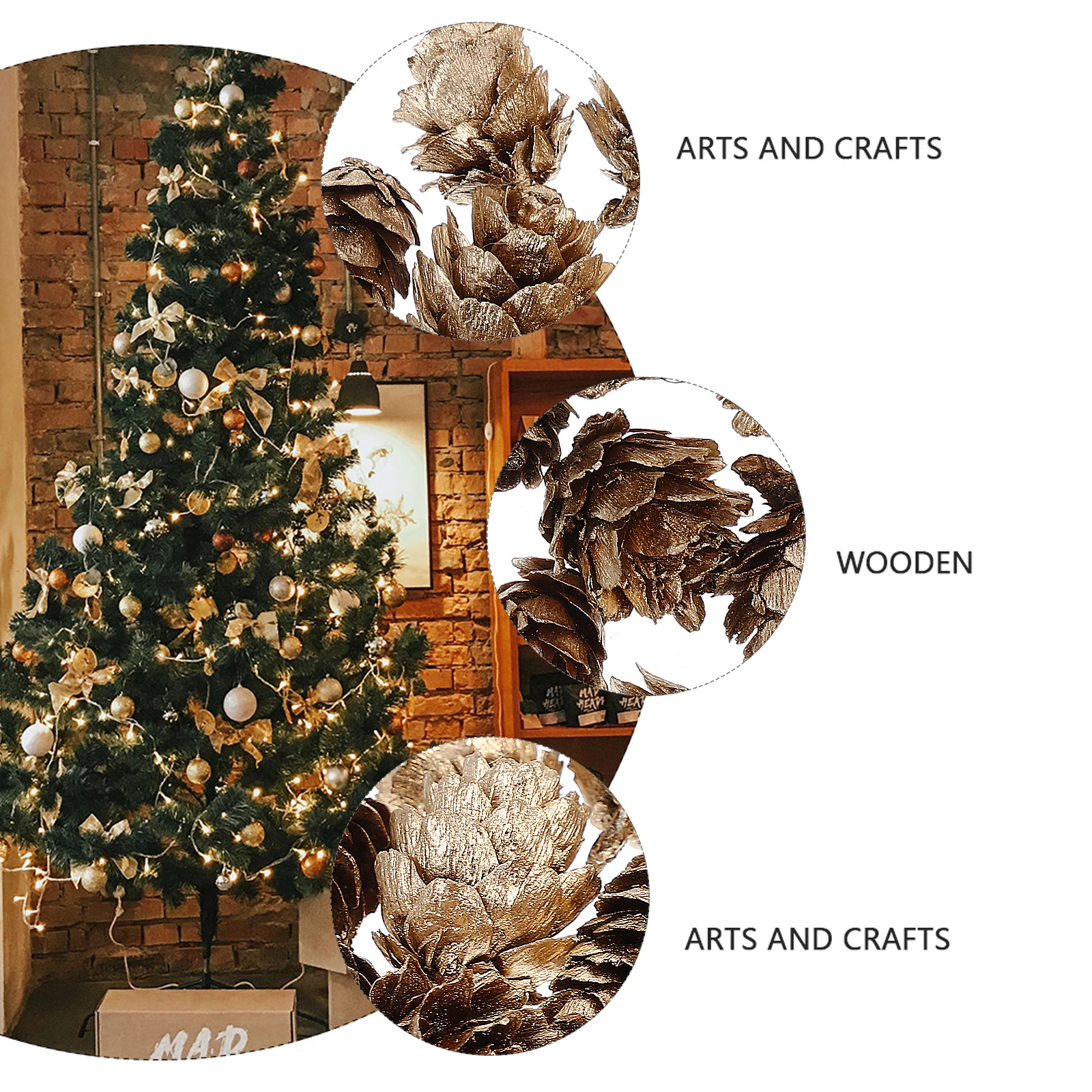 20 pcs Cone Decoration Dried Natural Christmas DIY Accessories Artificial Acorns Craft Supplies Festive Home Decor
20 pcs Cone Decoration Dried Natural Christmas DIY Accessories Artificial Acorns Craft Supplies Festive Home Decor