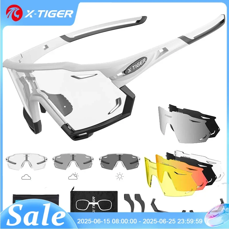 X-TIGER Photochromic Cycling Glasses for Men Women Sports Sunglasses UV Protection for Mountain Bike Baseball Running Glasses
X-TIGER Photochromic Cycling Glasses for Men Women Sports Sunglasses UV Protection for Mountain Bike Baseball Running Glasses