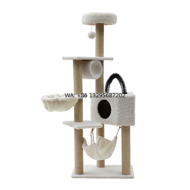 Factory Custom Pet Cat Scratch Tree Tall Climb Tower House Durable Cat Tree for Large Cats With Scrapers
Factory Custom Pet Cat Scratch Tree Tall Climb Tower House Durable Cat Tree for Large Cats With Scrapers