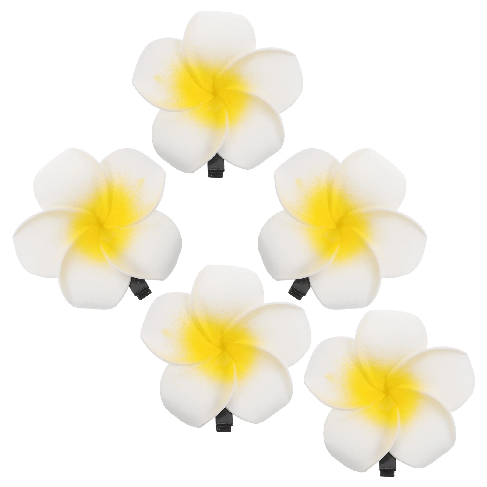 5pcs Plumeria Hair Clips for Women Beach Vacation Party Wedding Floral Ornaments Thin Hair Accessories Sweet Style Comfortable
5pcs Plumeria Hair Clips for Women Beach Vacation Party Wedding Floral Ornaments Thin Hair Accessories Sweet Style Comfortable