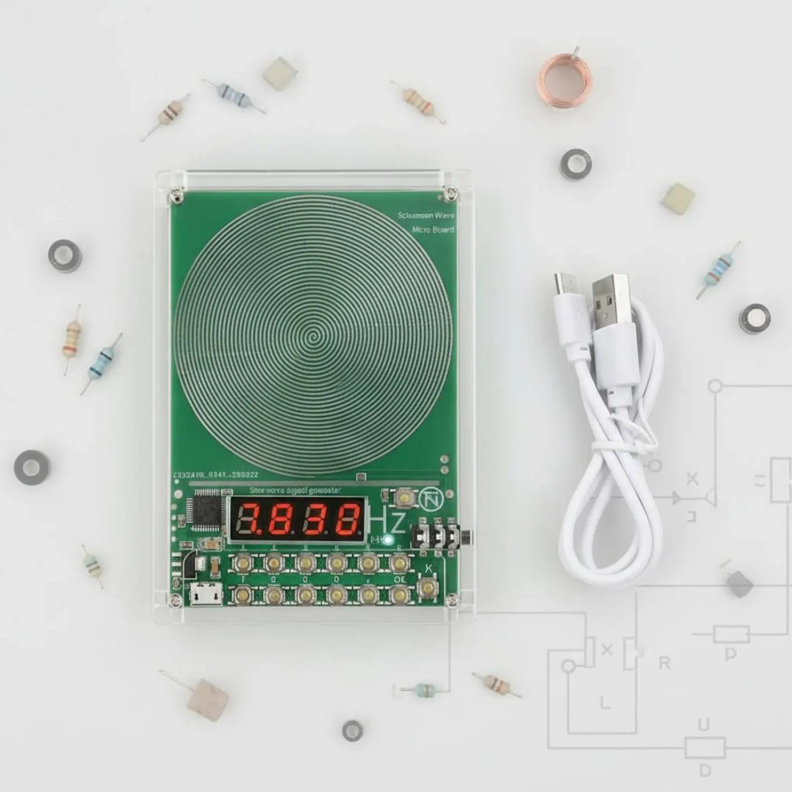 Natural Frequency Wave Generator 5V Port Powered Sine Wave Generator Electronic Module With Shielded Case for Sleep Aid
Natural Frequency Wave Generator 5V Port Powered Sine Wave Generator Electronic Module With Shielded Case for Sleep Aid