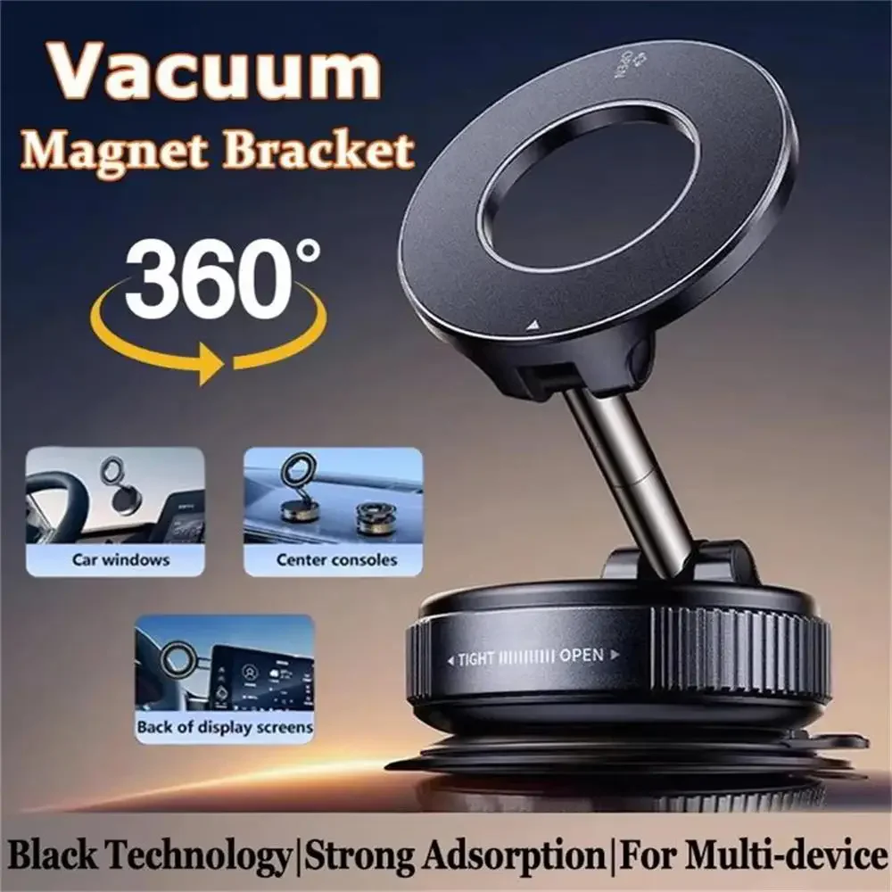 Vacuum Bracket Magnet Upgraded Version Multi-angles Adjustment Strong Magnetic Suck Design Foldable Car Navigation Phone Holder
Vacuum Bracket Magnet Upgraded Version Multi-angles Adjustment Strong Magnetic Suck Design Foldable Car Navigation Phone Holder