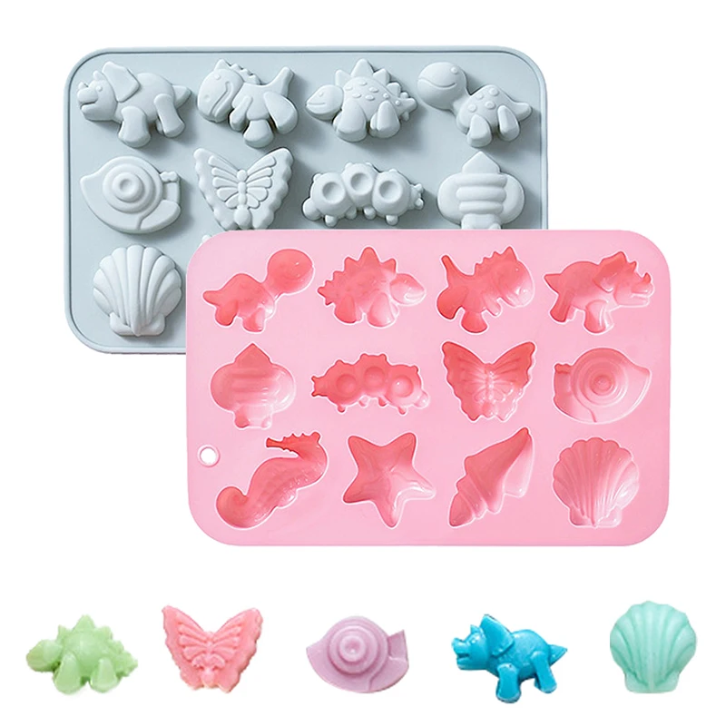 Silicone Chocolate Mold With Animal Insect Marine Theme Dinosaur Butterfly Seashell Starfish Handmade Soap Mold
Silicone Chocolate Mold With Animal Insect Marine Theme Dinosaur Butterfly Seashell Starfish Handmade Soap Mold