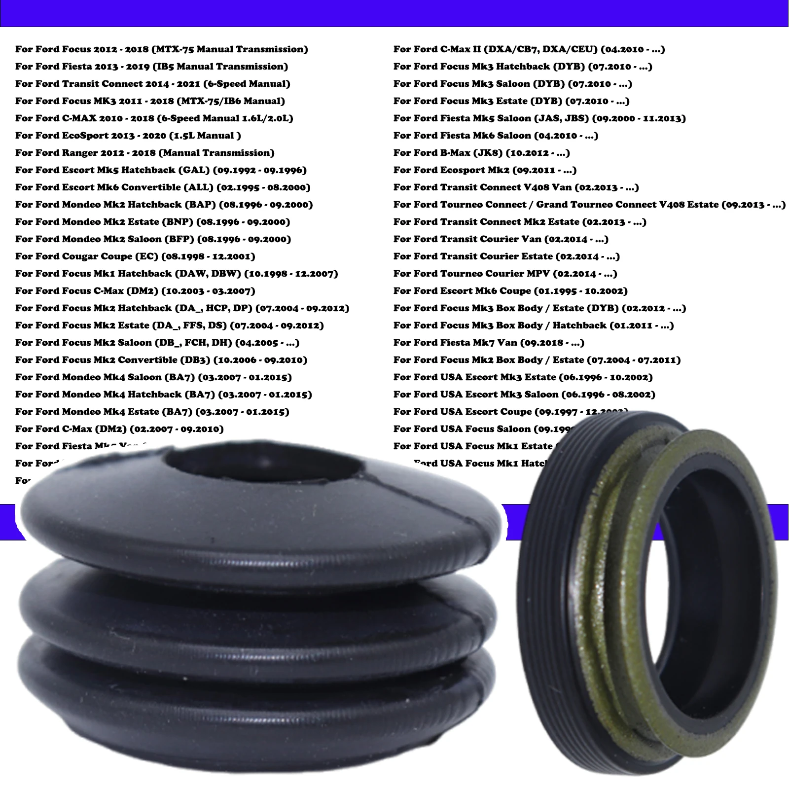 Transmission Shift Shaft Seal for Ford Focus Fiesta C-MAX Kuga MTX-75 98WT7288A2A Oil Seal Replacement 2012 2013 2014 - 2019
Transmission Shift Shaft Seal for Ford Focus Fiesta C-MAX Kuga MTX-75 98WT7288A2A Oil Seal Replacement 2012 2013 2014 - 2019