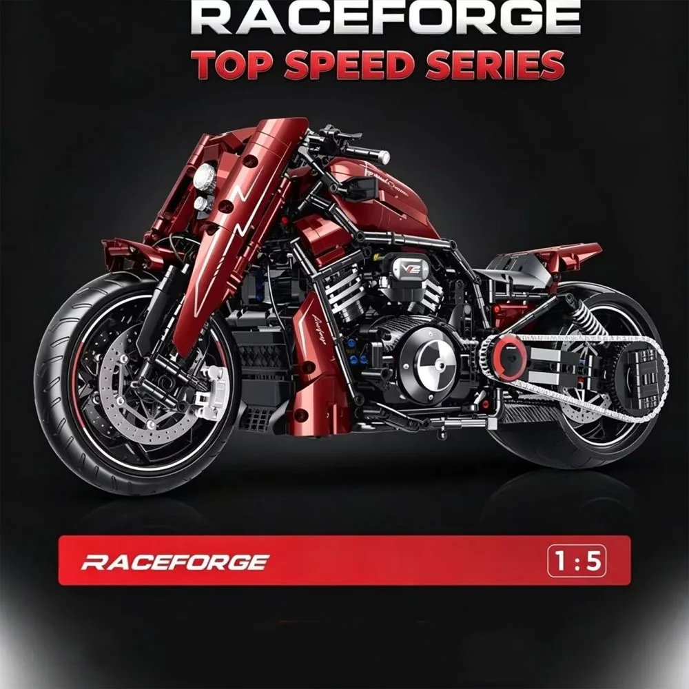 1:5 Technical Dark Racing Modification Motorbike Building Block Set Bricks Classic Motorcycle Model Desktop Ornament Gifts Kids
1:5 Technical Dark Racing Modification Motorbike Building Block Set Bricks Classic Motorcycle Model Desktop Ornament Gifts Kids