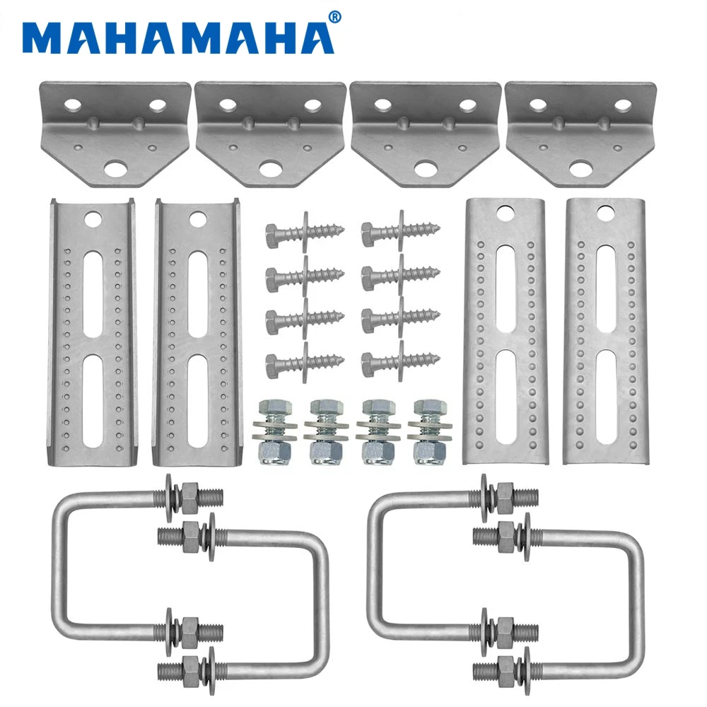 (4) 8" Swivel Bunk Bracket Kit with Hardware For Trailer Hardware Suitable For 3"x3" Boat Trailer Crossmember Cross Components
(4) 8" Swivel Bunk Bracket Kit with Hardware For Trailer Hardware Suitable For 3"x3" Boat Trailer Crossmember Cross Components