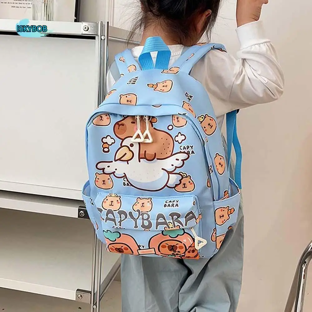 Thickened Capybara Backpack Nylon Lightweight Cartoon Animal Daypack Wide Straps Multi Functional Large Capacity School Bag
Thickened Capybara Backpack Nylon Lightweight Cartoon Animal Daypack Wide Straps Multi Functional Large Capacity School Bag