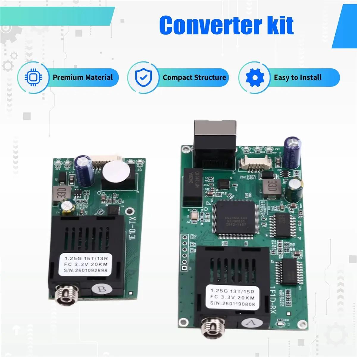(A15I) 1 IP Ethernet-видеоконвертер с 1 TTL-портом для передачи данных по оптоволокну 1310нм/1550нм, одномодовое оптоволокно FC, 20 км, TTL 460 Кбит/с
(A15I) 1 IP Ethernet-видеоконвертер с 1 TTL-портом для передачи данных по оптоволокну 1310нм/1550нм, одномодовое оптоволокно FC, 20 км, TTL 460 Кбит/с