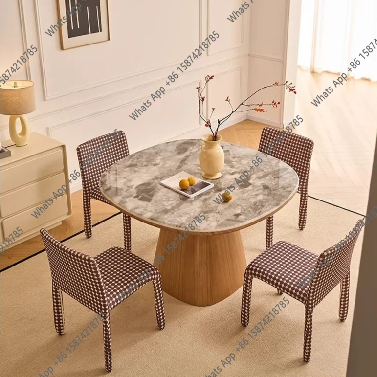 Мраморный обеденный стол для дома, небольшой квартиры, обеденный стол ваби, современный простой сверхкристаллический камень, круглый итальянский
Мраморный обеденный стол для дома, небольшой квартиры, обеденный стол ваби, современный простой сверхкристаллический камень, круглый итальянский