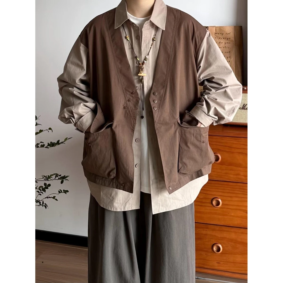 East Japan Sle Мужская цветная одежда в стиле ретро Blo ort Sve irt ex Faionable Спецодежда Верхняя одежда Свободный крой из полиэстера
East Japan Sle Мужская цветная одежда в стиле ретро Blo ort Sve irt ex Faionable Спецодежда Верхняя одежда Свободный крой из полиэстера