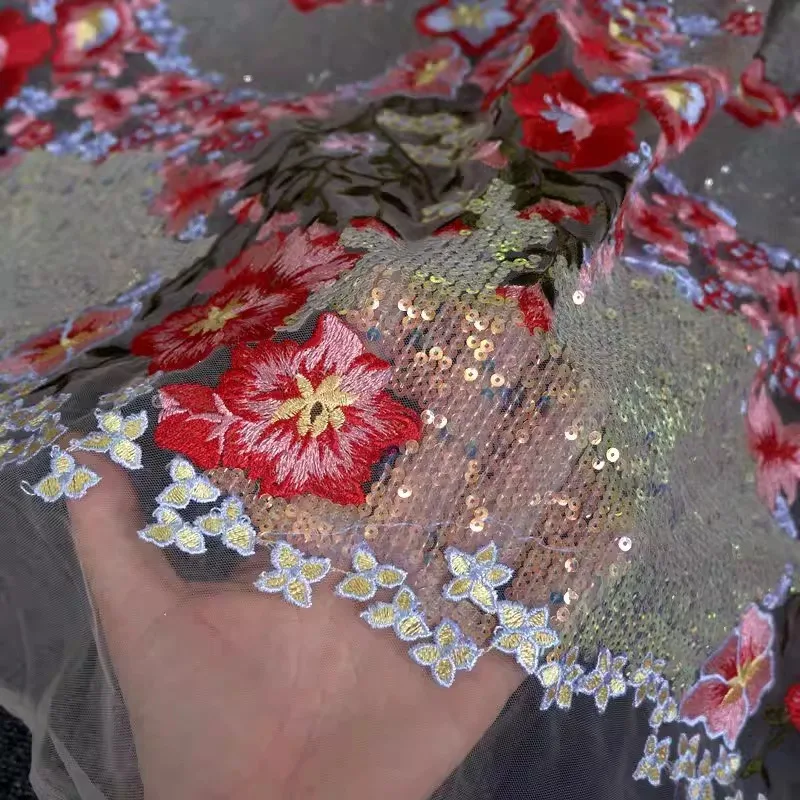 Luxury High-end Sequin Heavy Industry Color Embroidery Lace Mesh Fabric DIY Clothing Wedding Background Decoration Accessories
Luxury High-end Sequin Heavy Industry Color Embroidery Lace Mesh Fabric DIY Clothing Wedding Background Decoration Accessories