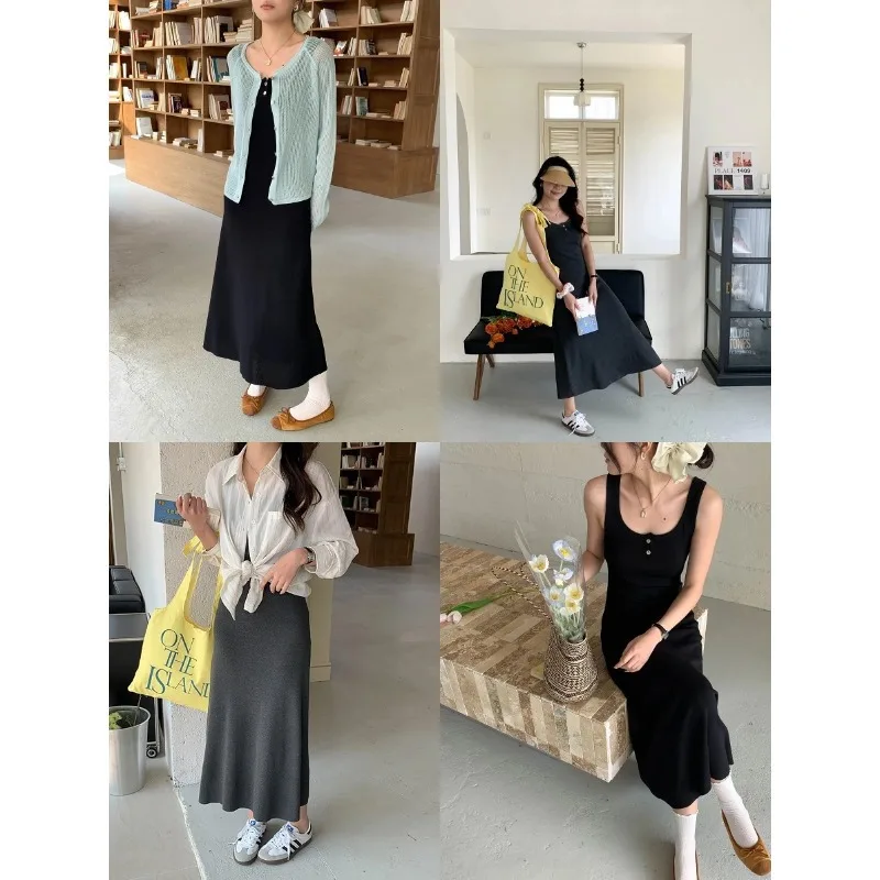 Дизайнерский квадратный воротник, завязка талии, утягивающее трикотажное платье-жилет
Дизайнерский квадратный воротник, завязка талии, утягивающее трикотажное платье-жилет