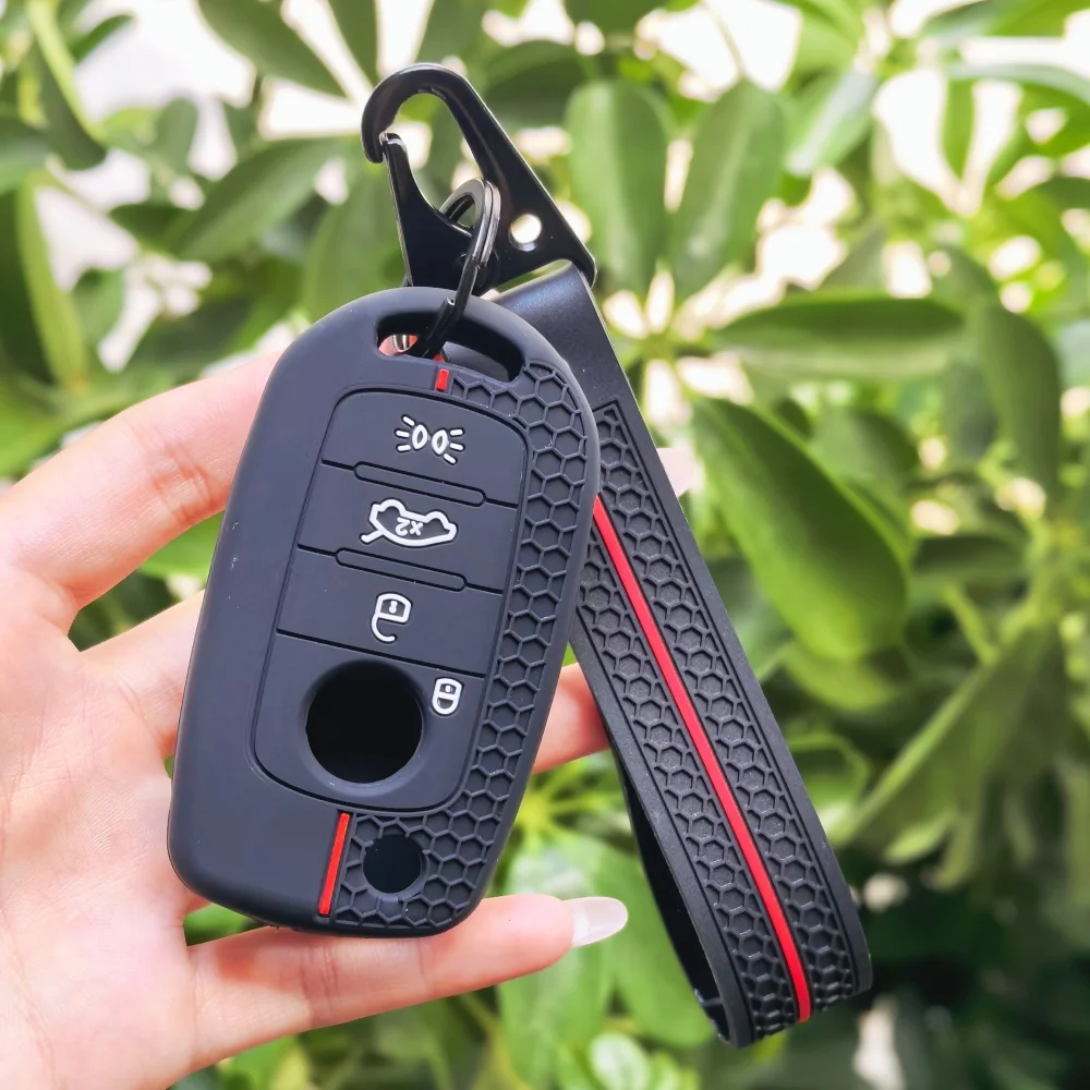 New Silicone Key Case Cover for Fiat Cronos Egea 500X Toro Tipo for Dodge Neon Keyless Fob Shell Skin Key Chain Holder Protector
New Silicone Key Case Cover for Fiat Cronos Egea 500X Toro Tipo for Dodge Neon Keyless Fob Shell Skin Key Chain Holder Protector