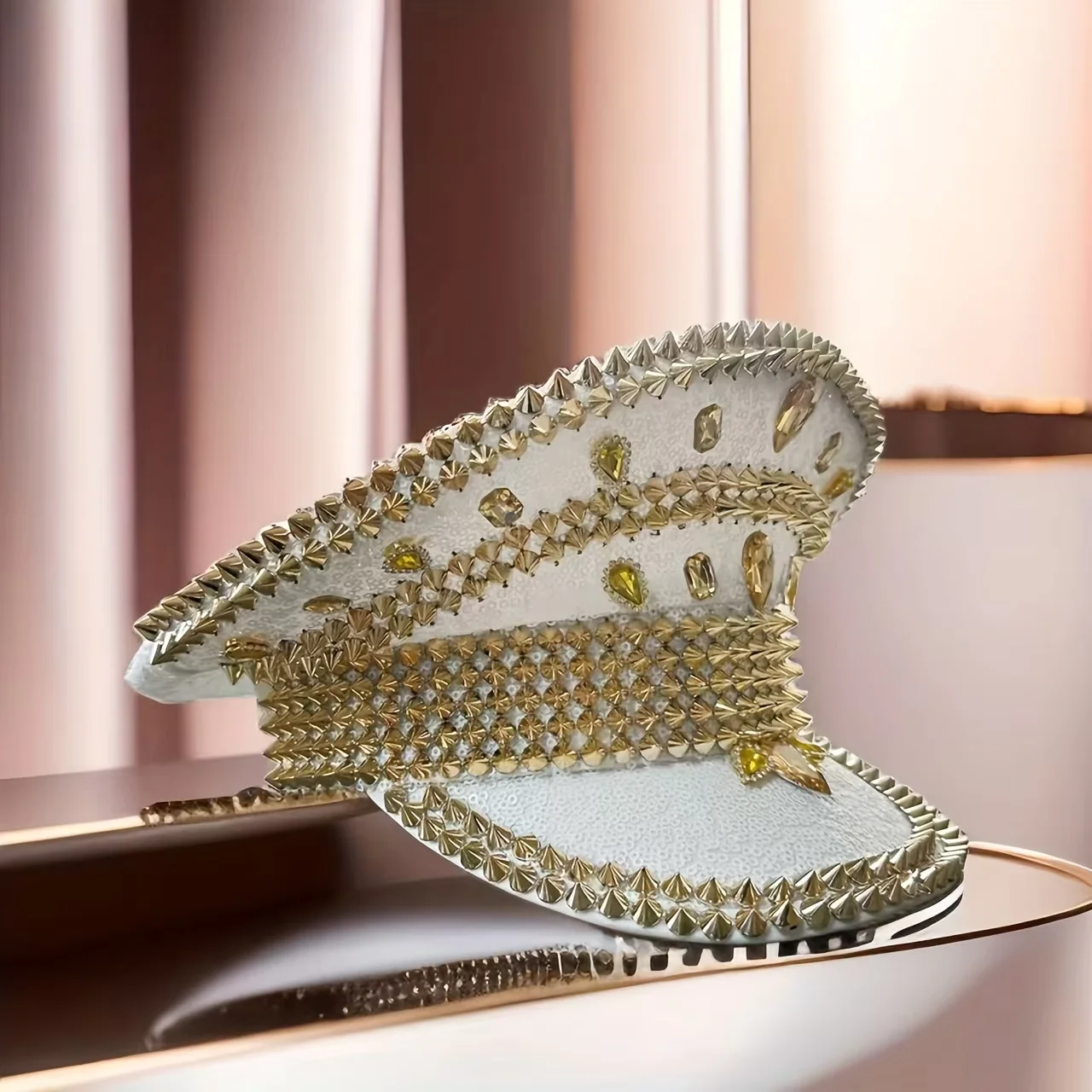 Steampunk Captain Hat Rhinestone for Mardi Gras, Carnival, Rave Festivals Accessories & Party Cap for Women & Men
Steampunk Captain Hat Rhinestone for Mardi Gras, Carnival, Rave Festivals Accessories & Party Cap for Women & Men