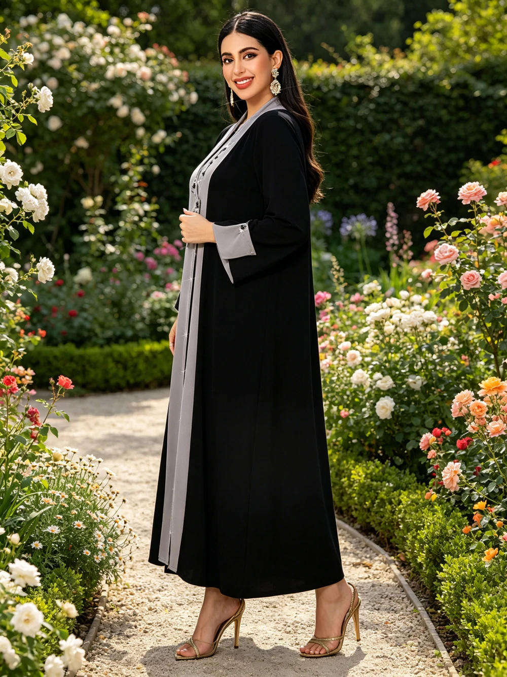 Dubai Open Front Abaya Diamonds Muslim Long Sleeve Arabian Abayas Middle-East Turkey Kaftans Women Jalabiya Islamic Maxi Dresses
Dubai Open Front Abaya Diamonds Muslim Long Sleeve Arabian Abayas Middle-East Turkey Kaftans Women Jalabiya Islamic Maxi Dresses