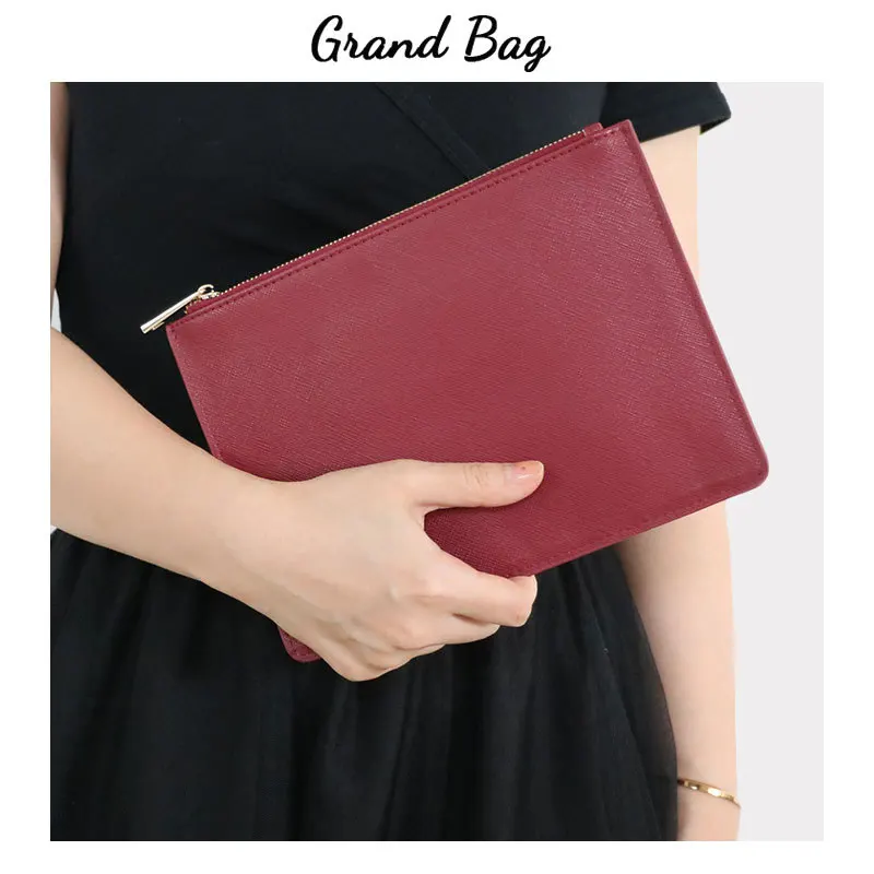 Fashion All-Matching Classic StyleinsGenuine Leather Zipper Handbag Women's Simple Graceful Clutch Bag with Card Storage Bag
Fashion All-Matching Classic StyleinsGenuine Leather Zipper Handbag Women's Simple Graceful Clutch Bag with Card Storage Bag