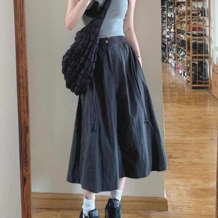 Summer New Women's Half Length Skirt High Waist Loose Workwear A-line Skirt
Summer New Women's Half Length Skirt High Waist Loose Workwear A-line Skirt