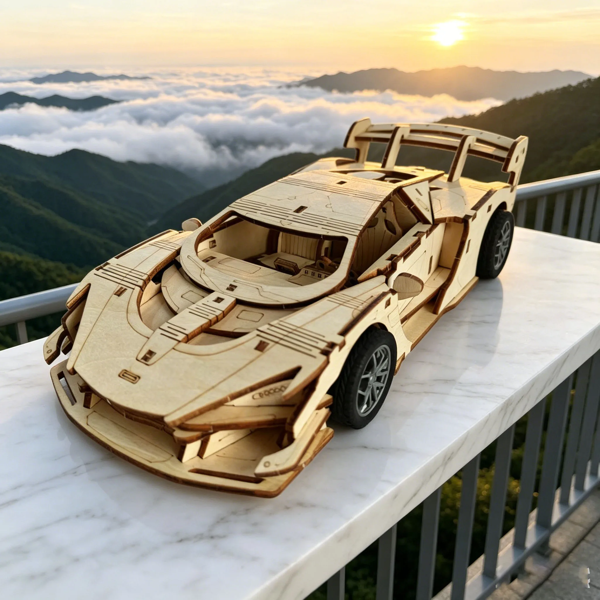 3D wooden supercar DIY jigsaw model: a hand-assembled mechanical ornament and a unique choice for desk decoration.
3D wooden supercar DIY jigsaw model: a hand-assembled mechanical ornament and a unique choice for desk decoration.