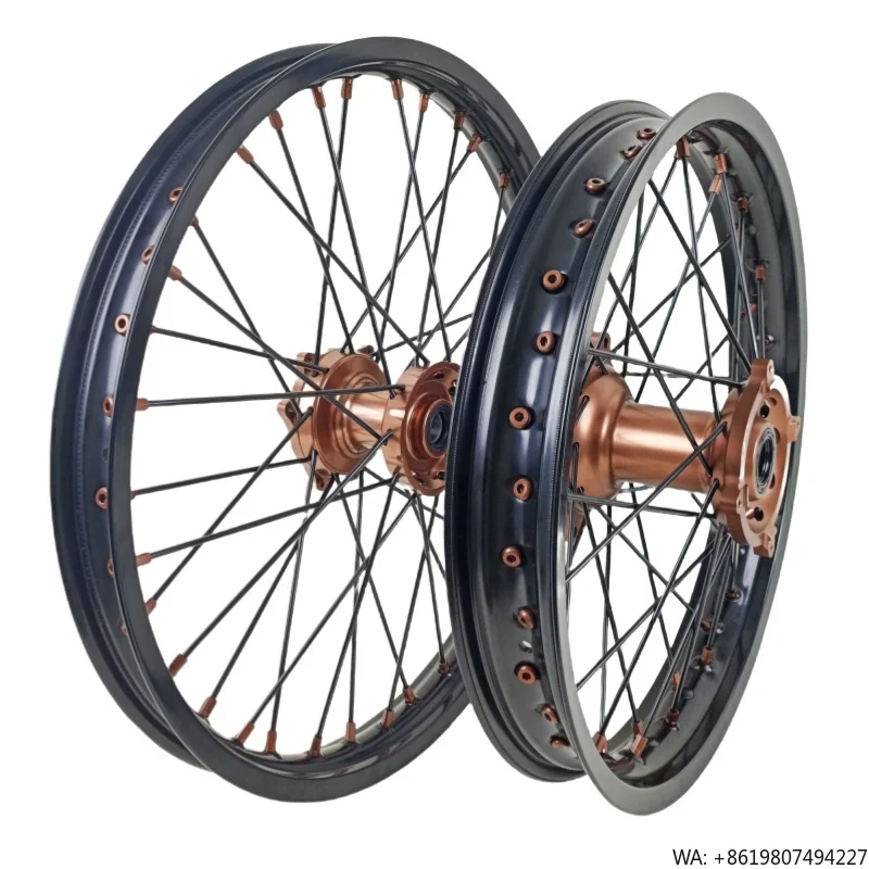 New ULB Brand 21/19 Inch Aluminum Alloy Anodized Motocross Replacement Wheels for Electric Motorcycle (EXC/SXF/XC/XCW/XCF/SX)
New ULB Brand 21/19 Inch Aluminum Alloy Anodized Motocross Replacement Wheels for Electric Motorcycle (EXC/SXF/XC/XCW/XCF/SX)