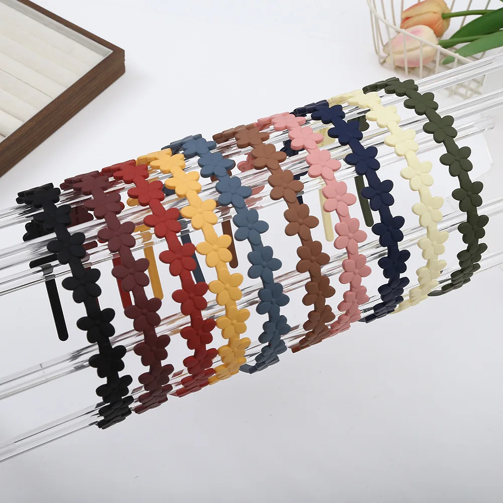 Korean matte candy color headband flower women's sweet and cute niche face wash press hair accessories head jewelry
Korean matte candy color headband flower women's sweet and cute niche face wash press hair accessories head jewelry