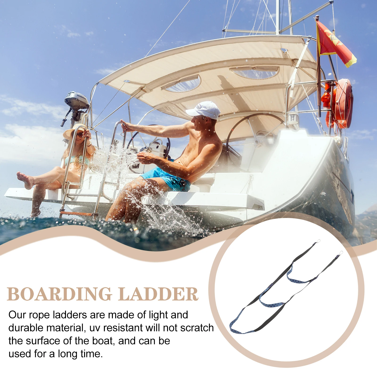 Portable Boarding Ladder Boat Rope Accessories Fishing Small Convenient Motorboat Kayak Dedicated
Portable Boarding Ladder Boat Rope Accessories Fishing Small Convenient Motorboat Kayak Dedicated