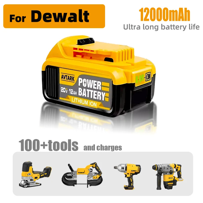FOR DEWALT original 20V power tool battery DCB200,DCB205,DCB206,DCBGene,DCB200 dewalt,12000mAh 20V rechargeable Li-ion battery
FOR DEWALT original 20V power tool battery DCB200,DCB205,DCB206,DCBGene,DCB200 dewalt,12000mAh 20V rechargeable Li-ion battery