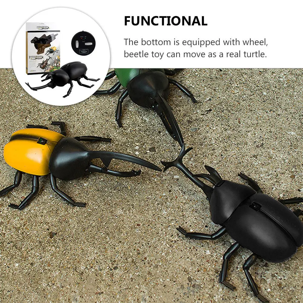 Имитационная модель радиоуправляемого жука-насекомого: электрическая игрушка-прикол с пультом управления
Имитационная модель радиоуправляемого жука-насекомого: электрическая игрушка-прикол с пультом управления