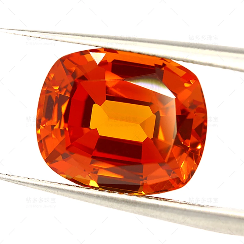 Lab Grown Sapphire wholesales Synthetic Created Sapphire orange Cushion Cut Loose Gemstones For Jewelry Making
Lab Grown Sapphire wholesales Synthetic Created Sapphire orange Cushion Cut Loose Gemstones For Jewelry Making