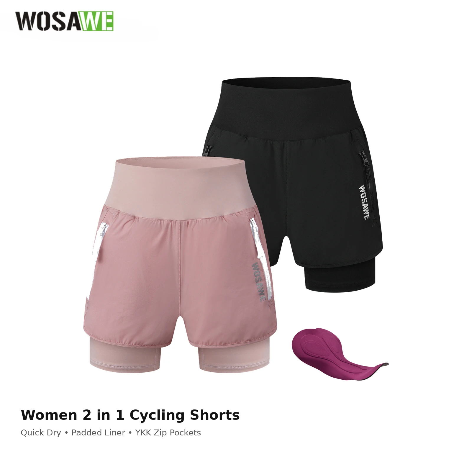WOSAWE Women Cycling Shorts Summer Quick Dry Knee Length MTB Mountain Bike Riding Pants for Outdoor Sports Fitness Training
WOSAWE Women Cycling Shorts Summer Quick Dry Knee Length MTB Mountain Bike Riding Pants for Outdoor Sports Fitness Training