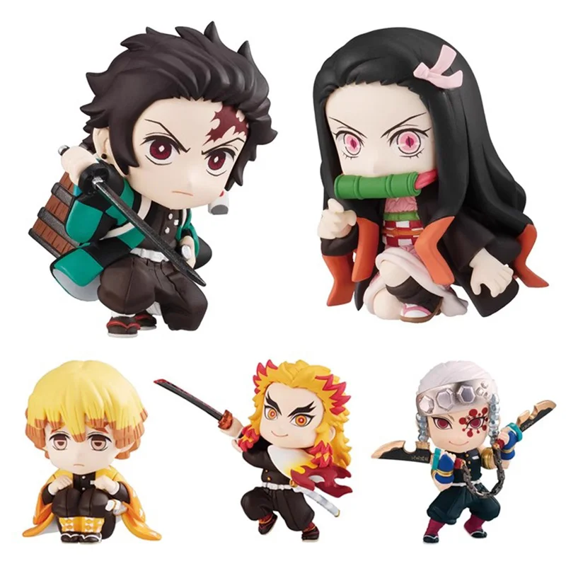 BANDAI Demon Slayer 4th Edition Kamado Tanjirou Kamado Nezuko Uzui Tengen Kawaii Minifigure Model Toys Desktop Decorations
BANDAI Demon Slayer 4th Edition Kamado Tanjirou Kamado Nezuko Uzui Tengen Kawaii Minifigure Model Toys Desktop Decorations