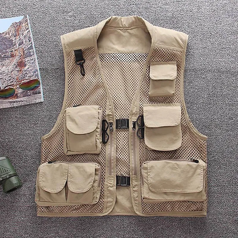 Outdoor multi-pocket vest for men and women thin hip-hop vest vest mesh photography fishing vest oversized
Outdoor multi-pocket vest for men and women thin hip-hop vest vest mesh photography fishing vest oversized
